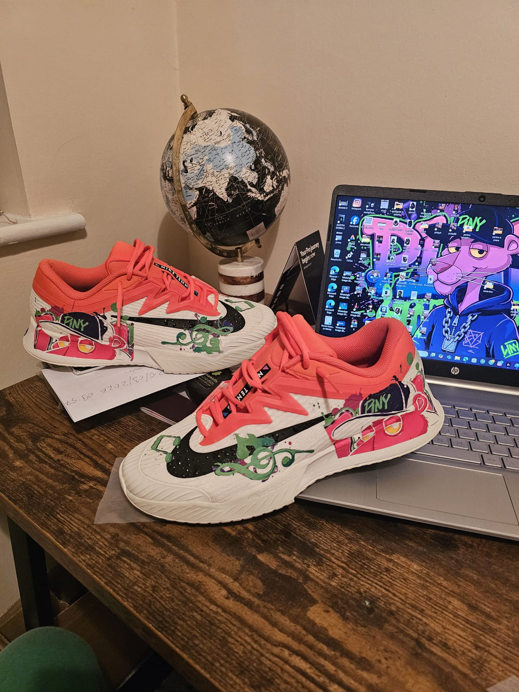 Buzz.Custom Shoes – "PINY Coral"