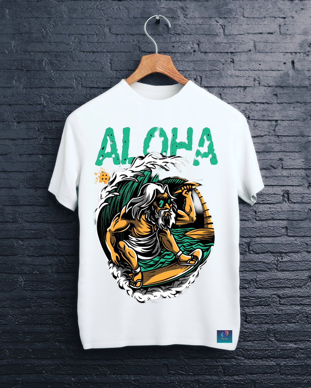 Aloha Wave Rider Graphic Tee