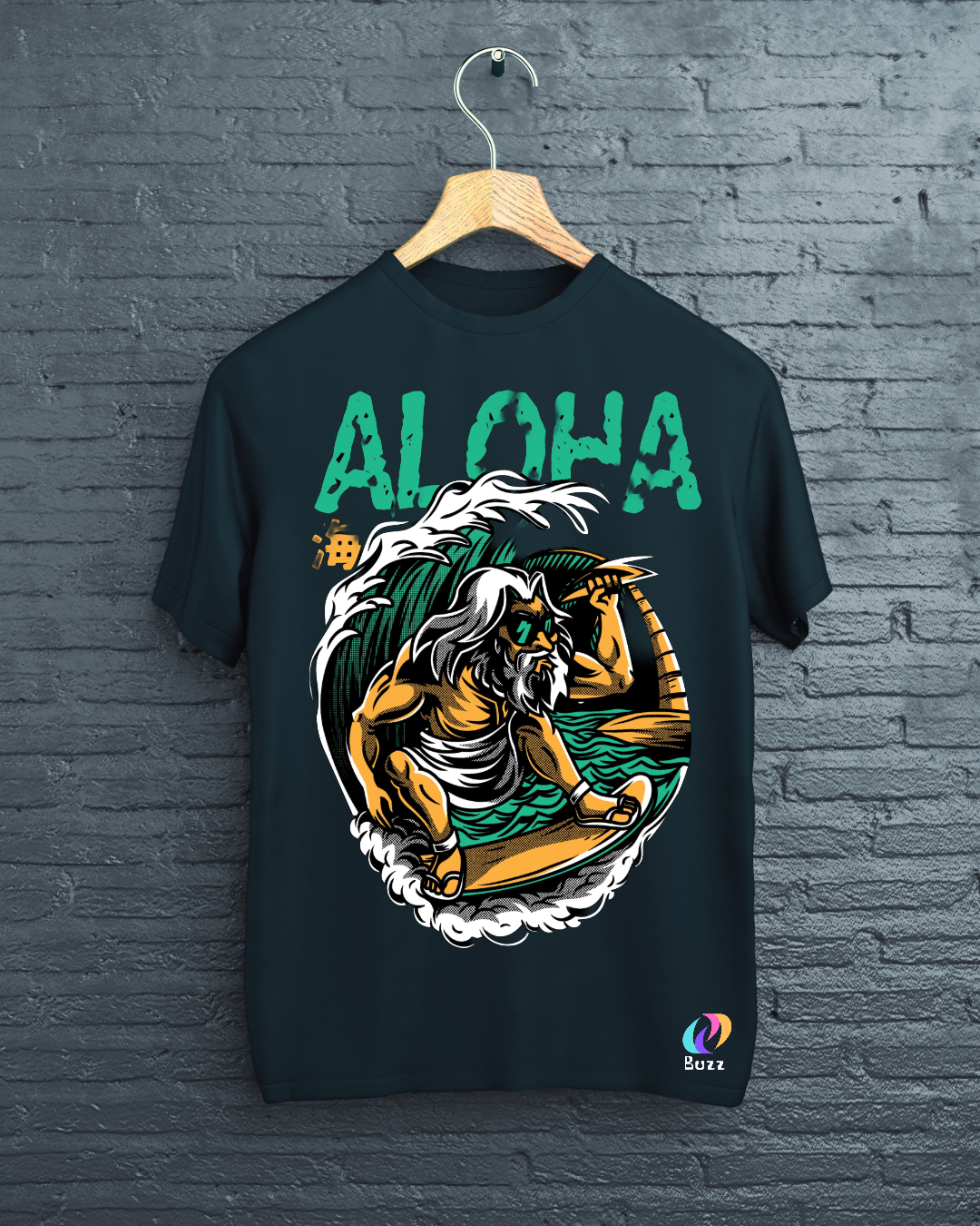 Aloha Wave Rider Graphic Tee