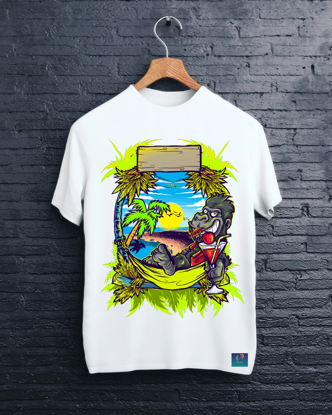 Campari Monkey Graphic Tee