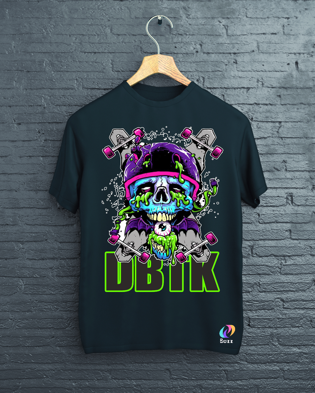 DBIK Skull Skater Graphic Tee