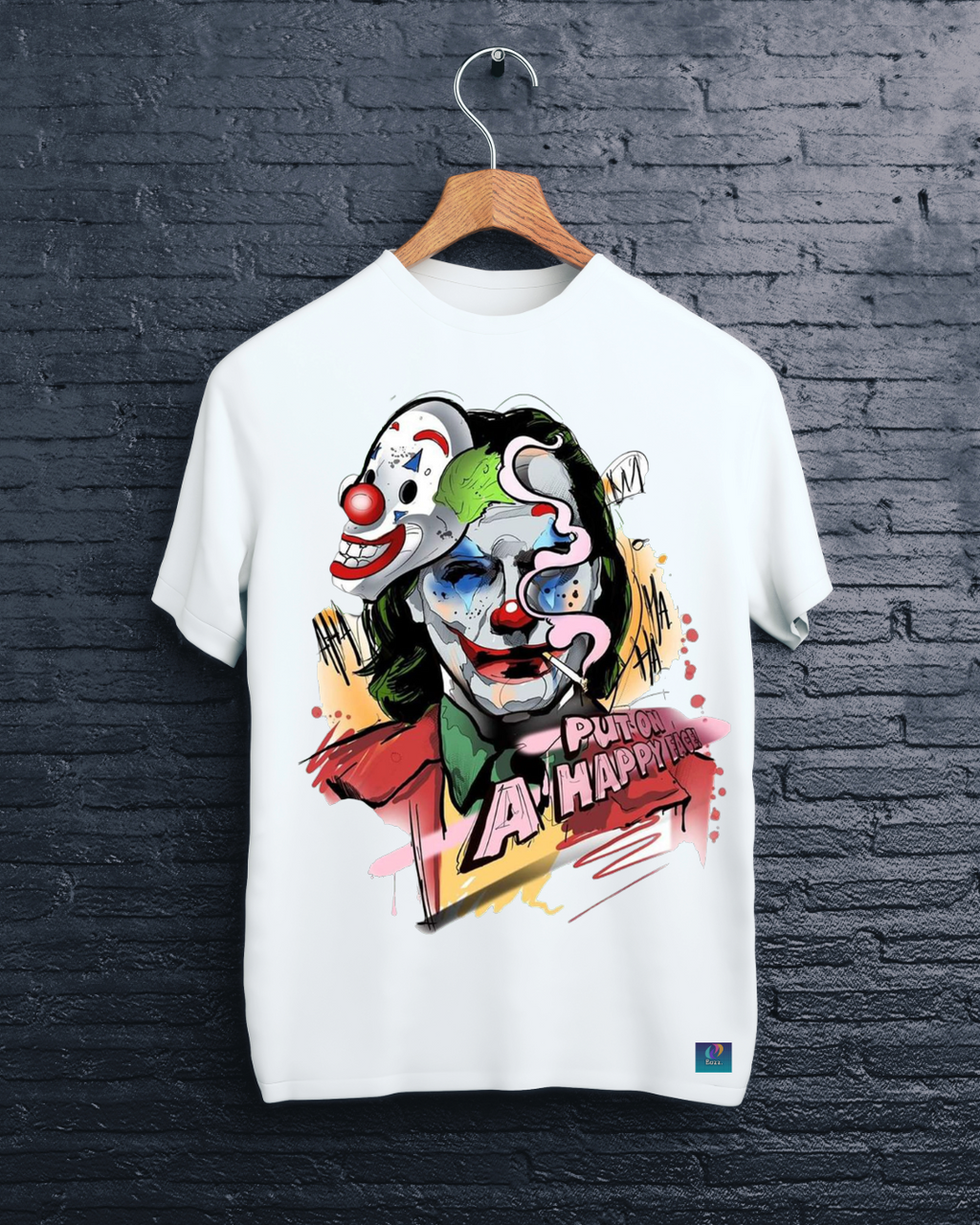 Joker Put On A Happy Face Graphic Tee