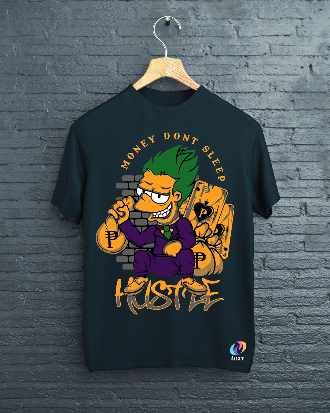 Money Don't Sleep Hustle Graphic Tee