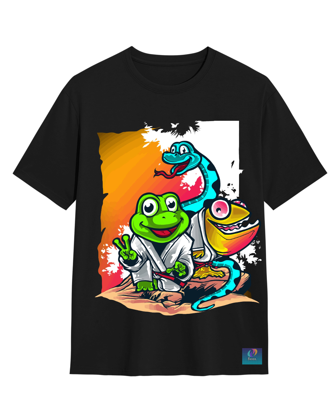 Frog Sensei Graphic Tee – Black