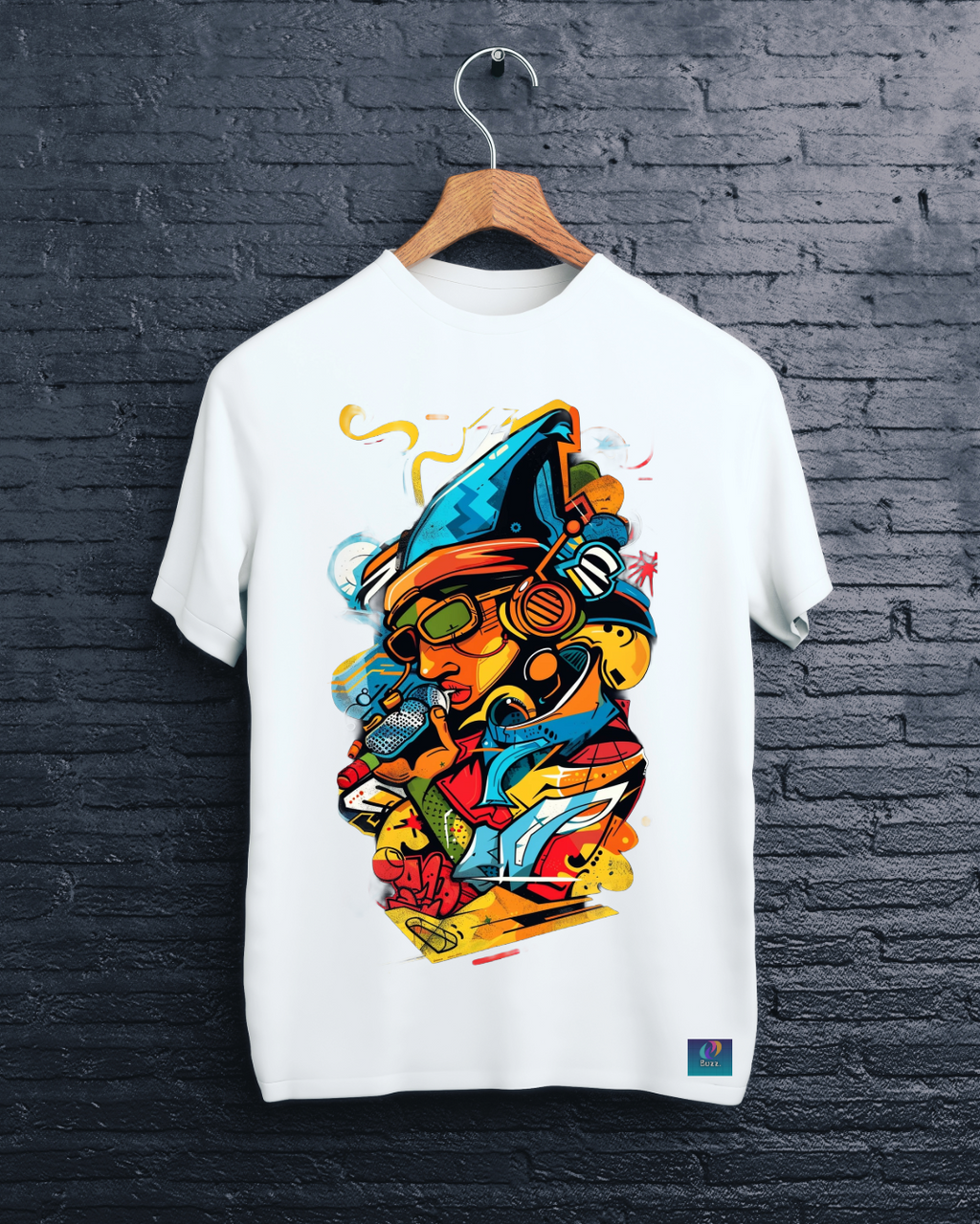 Graffiti King Graphic Tee – White