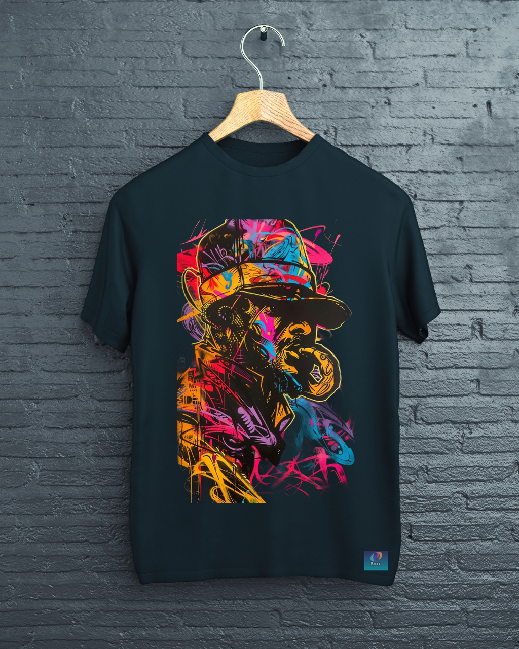 Wild Hatter Graphic Tee – Black