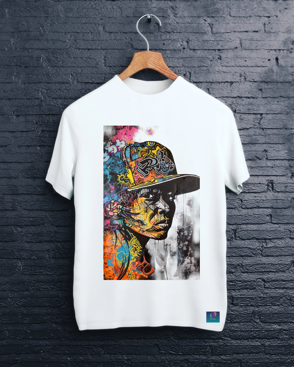 Gold Chain Hustler Graphic Tee – Black