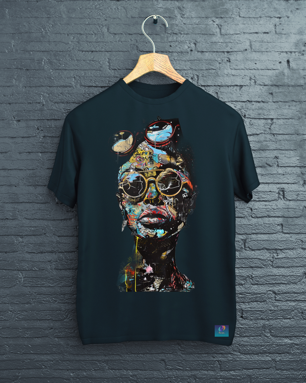 Double Vision Graphic Tee – White