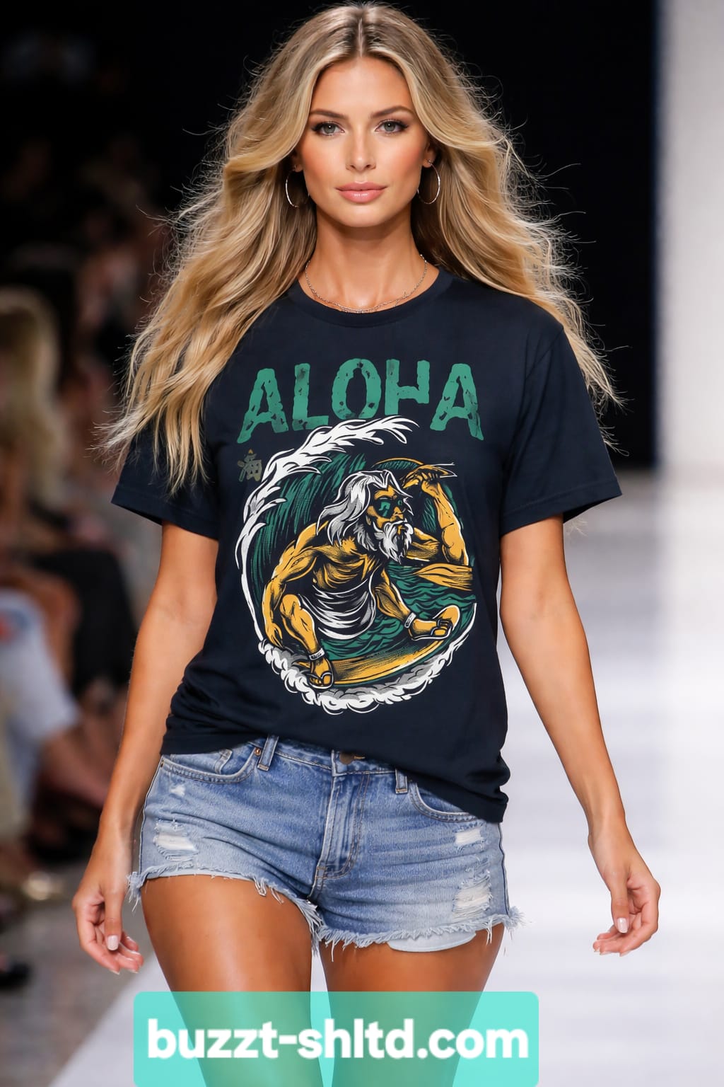 Aloha Wave Rider Graphic Tee