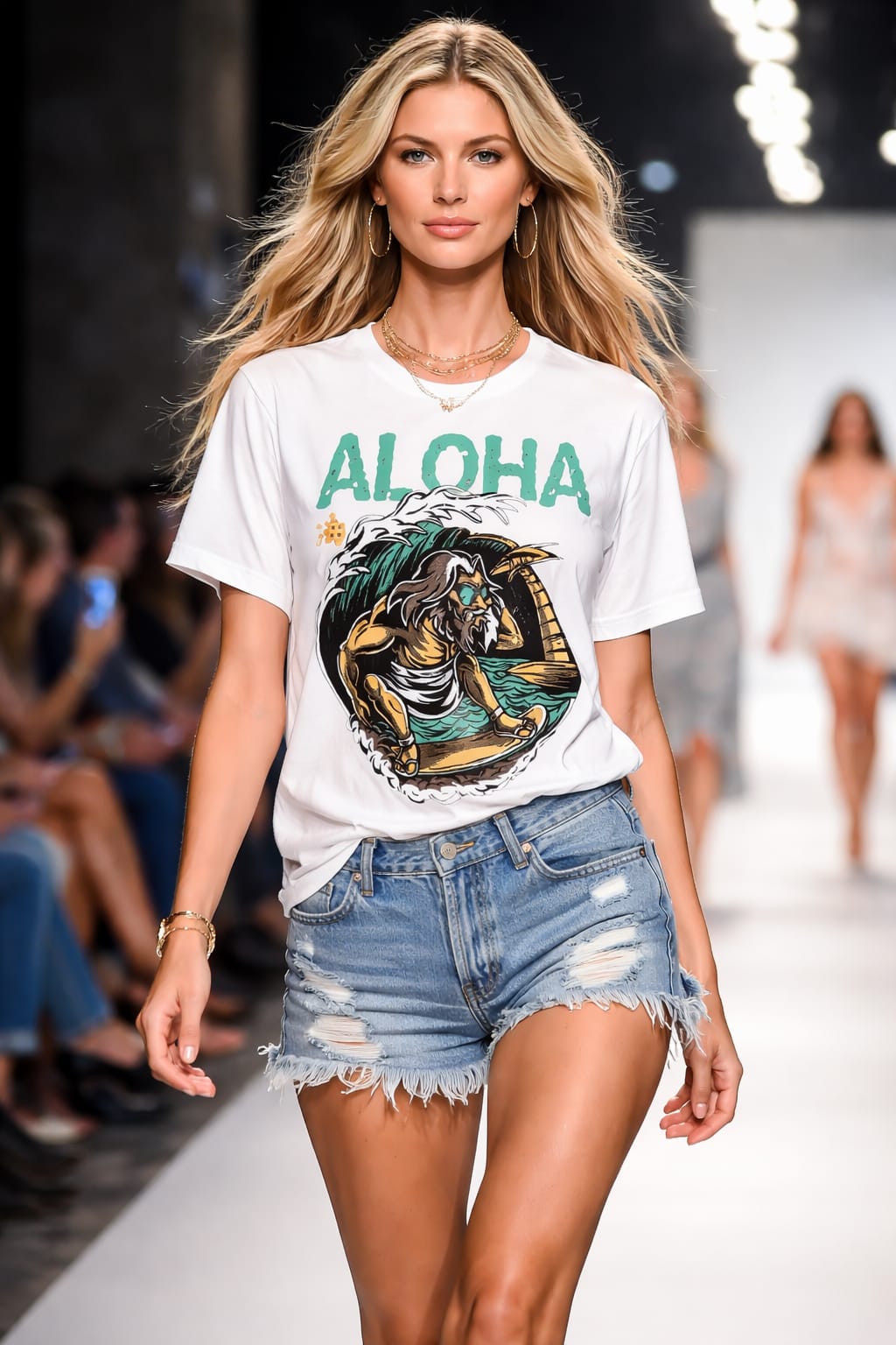 Aloha Wave Rider Graphic Tee