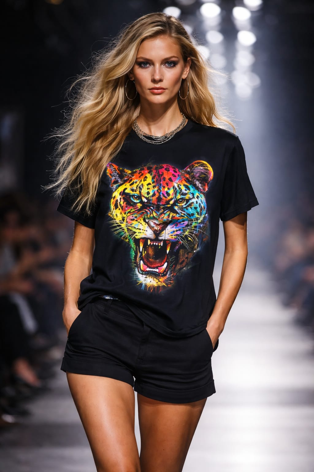 Black Panther Roar Graphic Tee – White