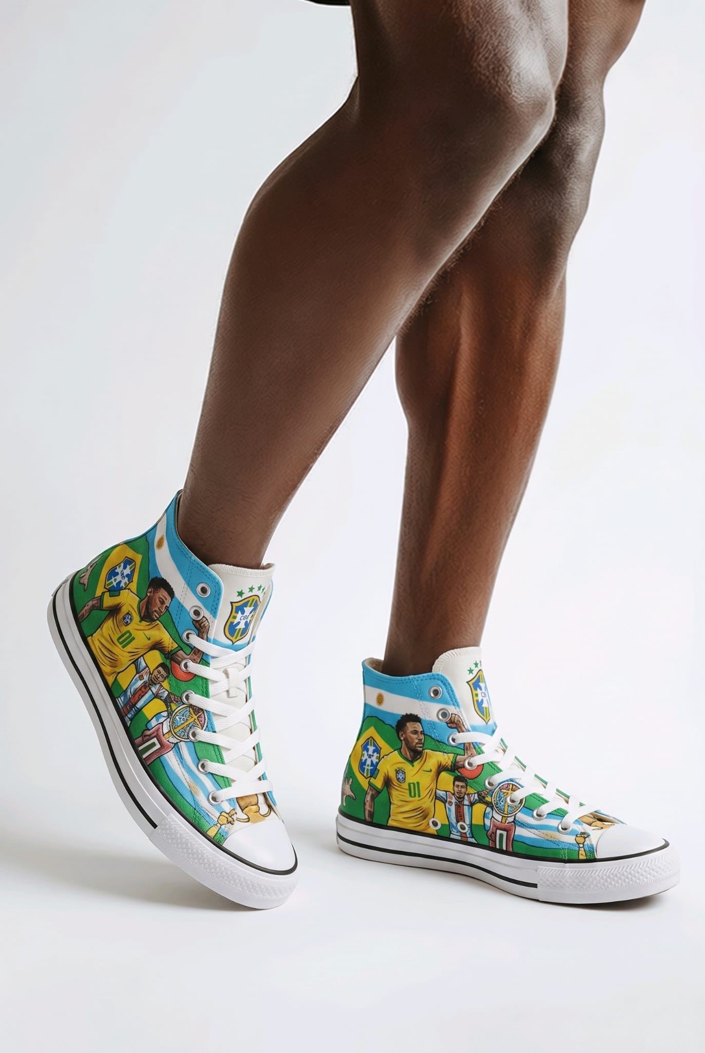 Maradona x Neymar Edition Converse Sneakers