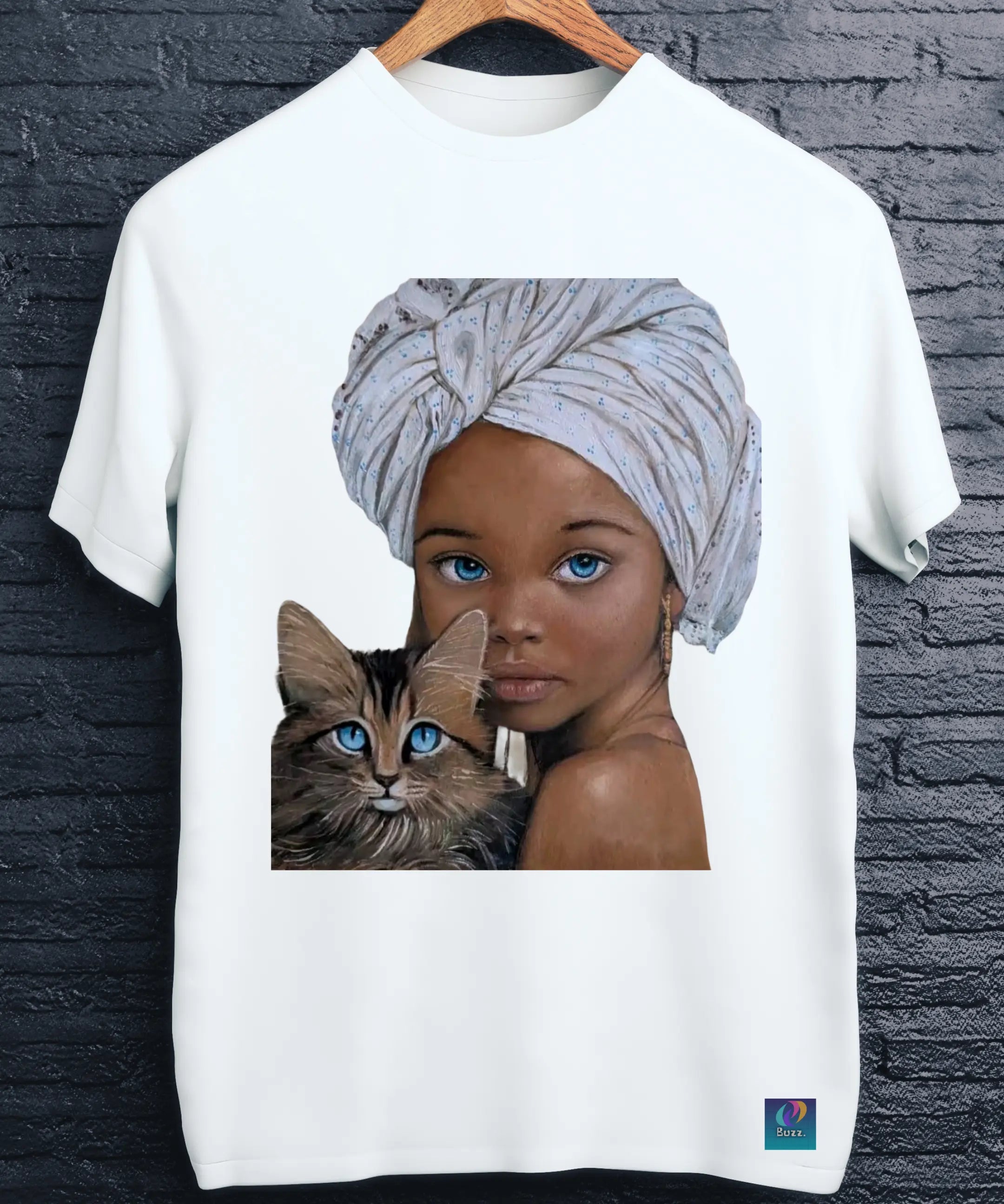 Blue Eyes & Whiskers Tee
