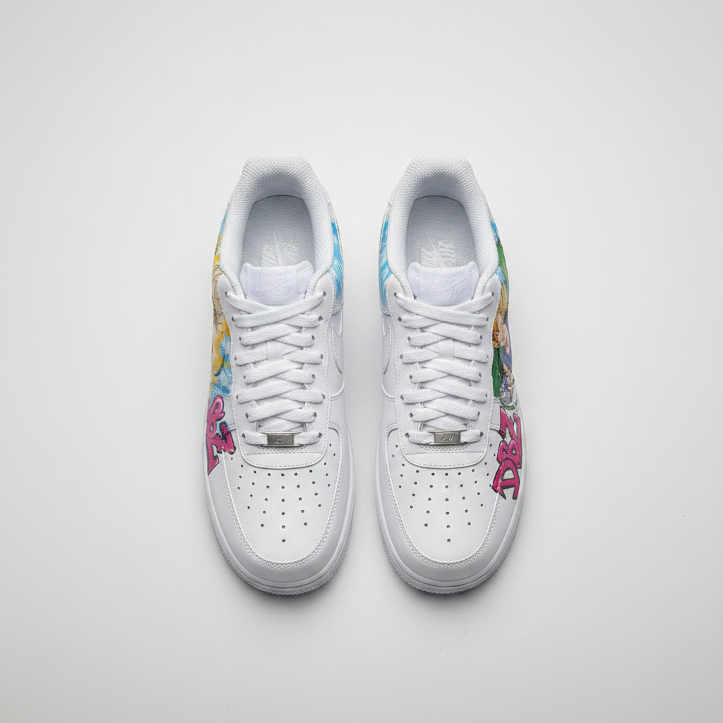 Nike Air Force 1 DBZ Edition — top view
