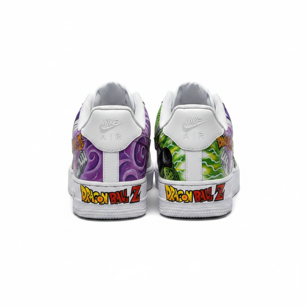 Nike Air Force 1 DBZ Frieza Cell Edition — back view