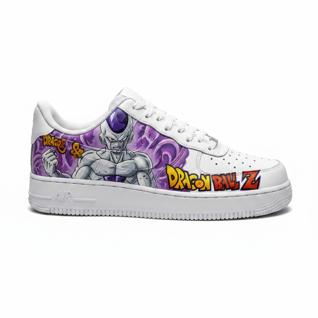 Nike Air Force 1 DBZ Frieza Cell Edition — side view