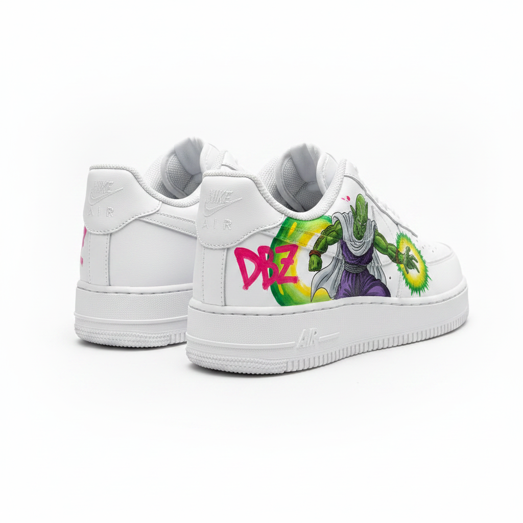 Nike Air Force 1 DBZ Gohan Piccolo Edition — back view