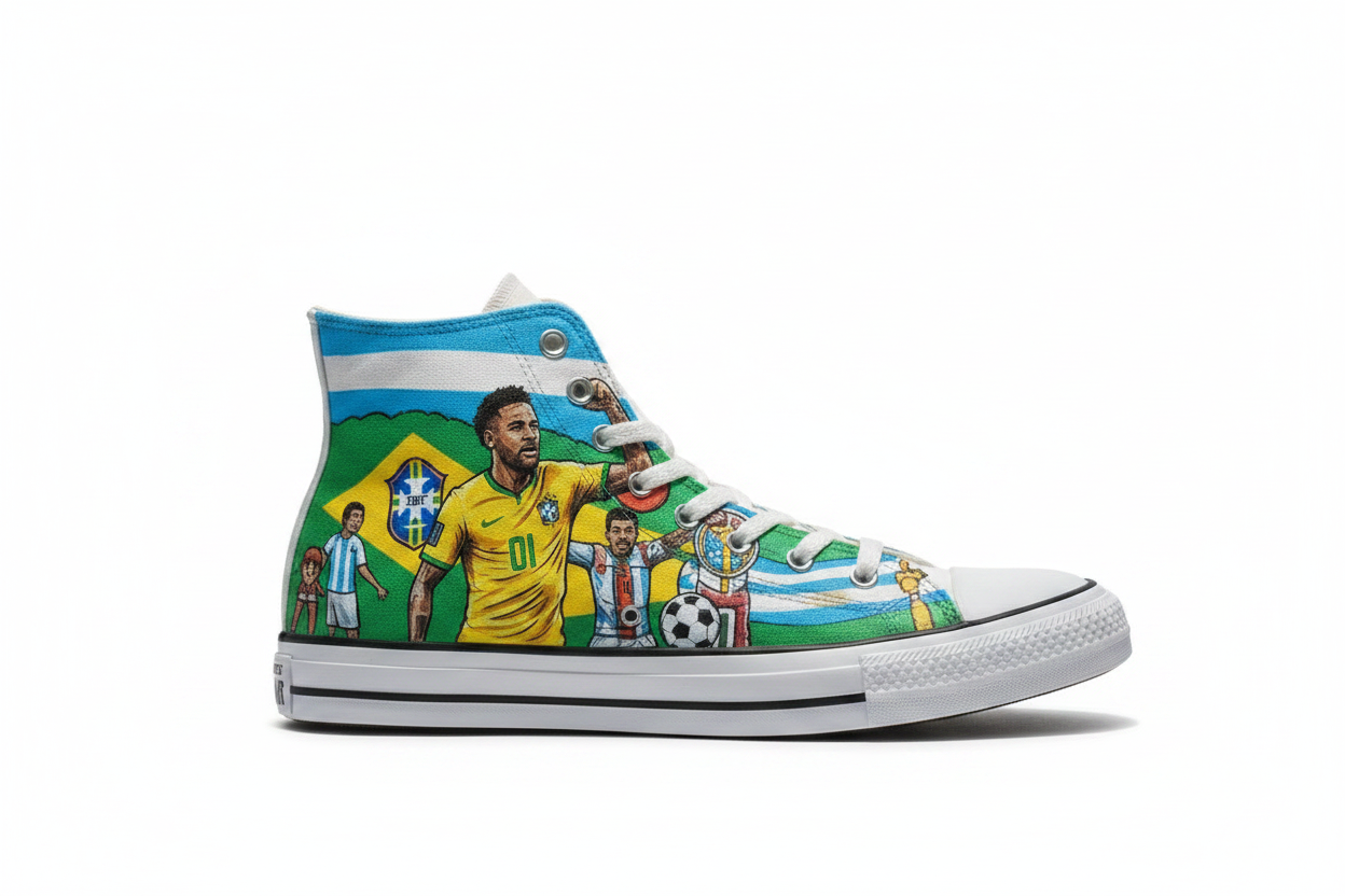 Maradona x Neymar Edition Converse Sneakers